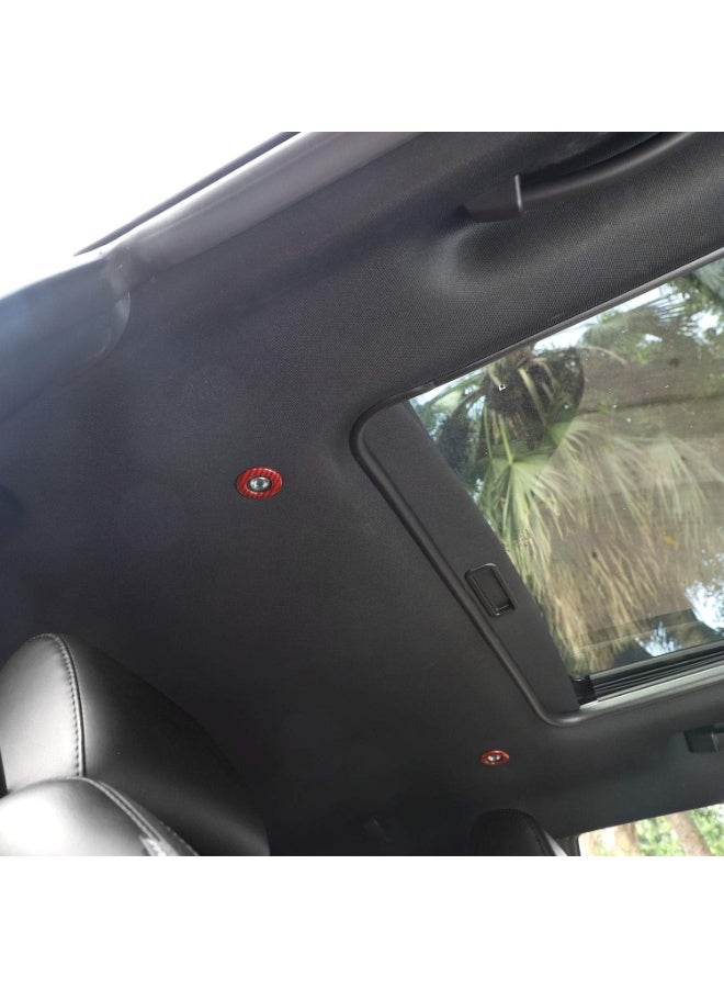 لتحدي ABS ألياف الكربون سقف قراءة ضوء غطاء التقطيع ل 2015-2024 دودج تحدي الملحقات الداخلية ، 2pcs - Image 3